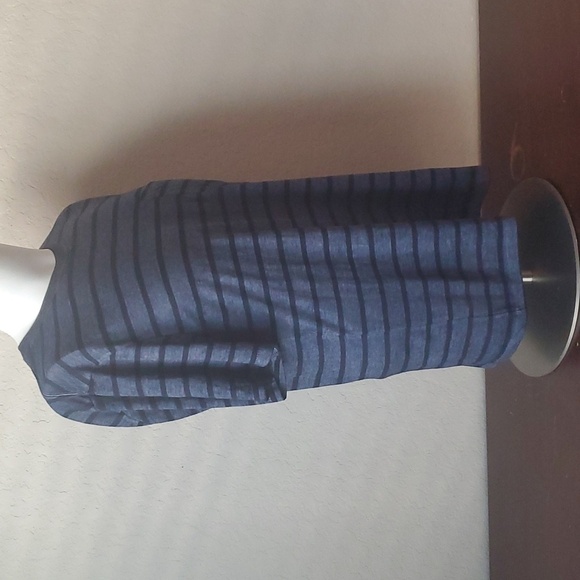 Lucky Brand Venice Burnout, Black/Grey Striped, M, w/pocket - Picture 4 of 14